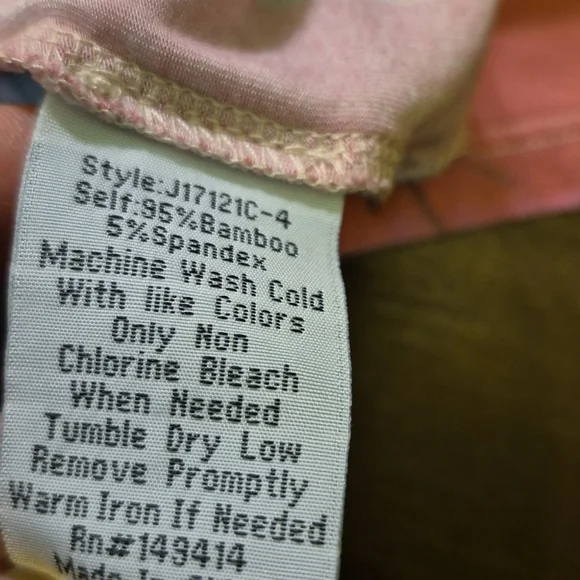 Johnny Was Womens Angelica Stripe 95% ,bamboo/5% Spandex.(#1691) Sz.L #J17121C - Picture 6 of 12